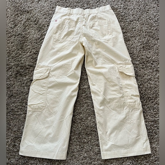 Urban Outfitters BDG Off White Cotton Cargo Pants Wide Leg Women's Size 2 - Picture 9 of 16